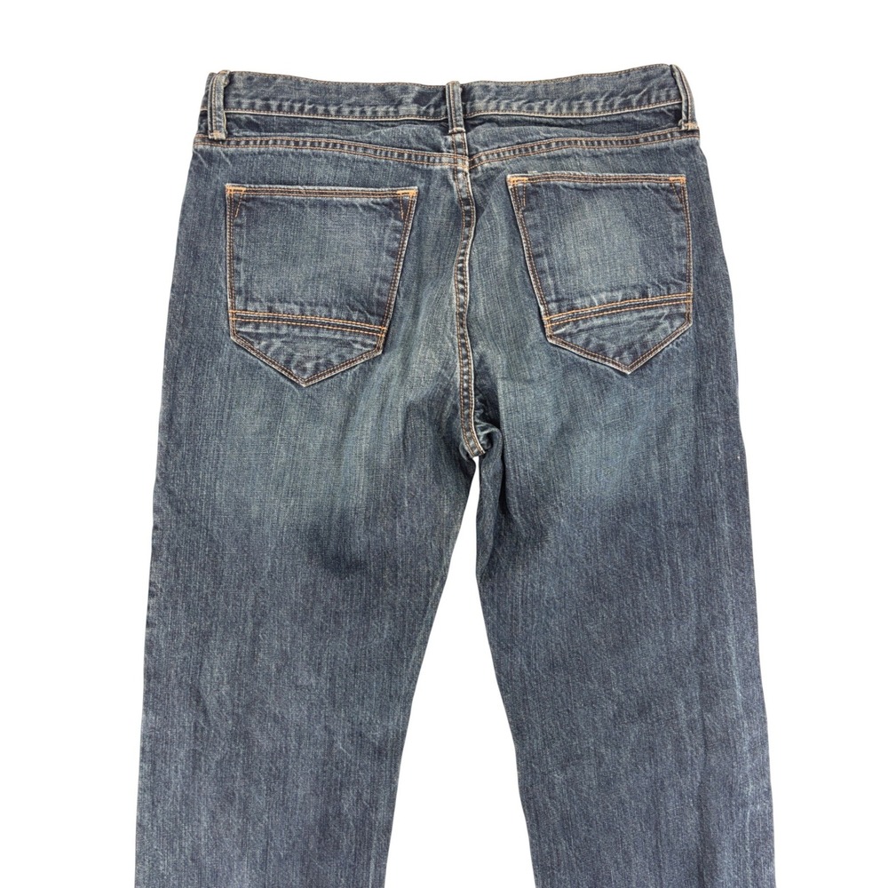 Arizona Jean Co Slim Straight Mens 33x34 Blue Dark Wash Denim Jeans - Picture 6 of 12